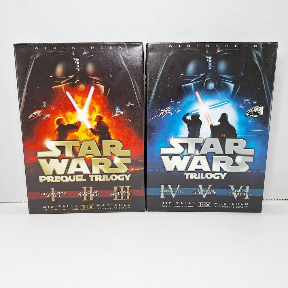 Star Wars Trilogy & Star Wars Prequel Trilogy 1-6 DVD 12 Disc Set Widescreen